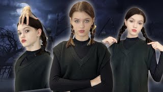 ВЕНСДЕЙ В РЕАЛЬНОЙ ЖИЗНИ Макияж и танец Уэднесдэй / Wednesday Addams Dance and Make Up / НАША МАША