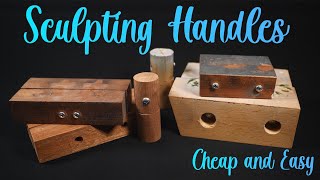How to make CHEAP and EASY painting and sculpting handles