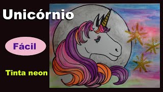 Como pintar um unicornónio - Efeito neon screenshot 5