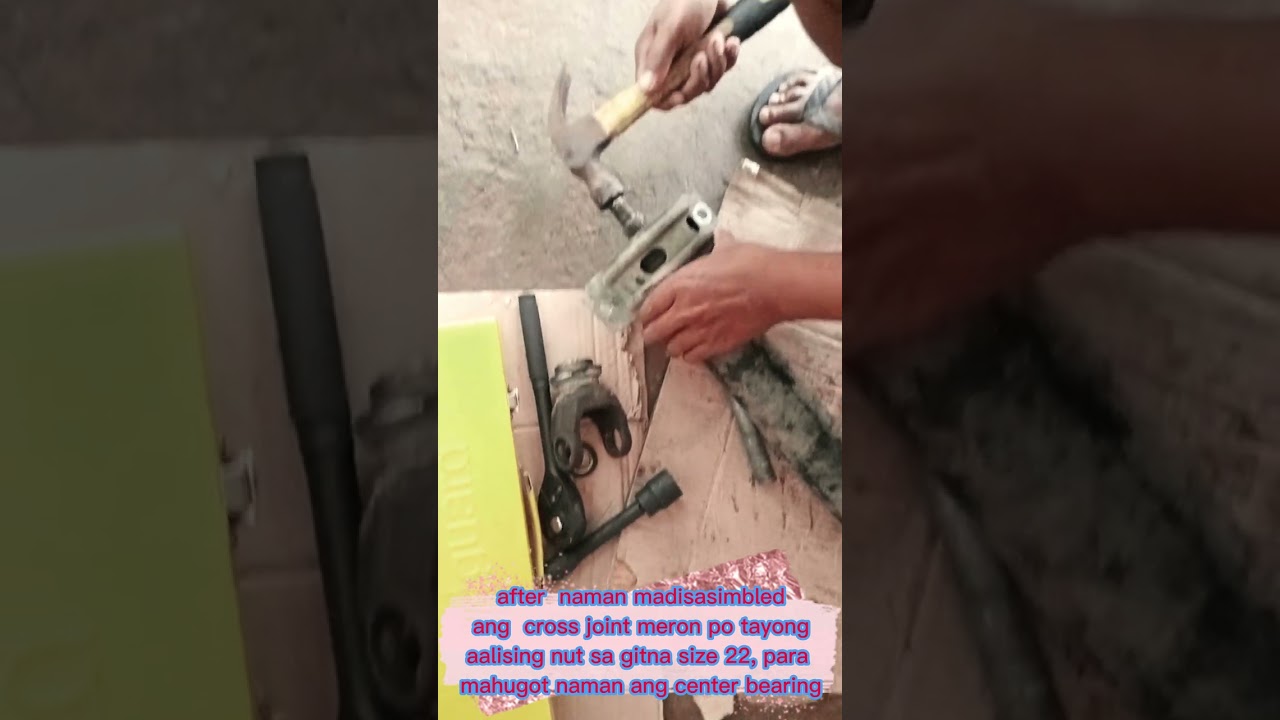 ALTERNATIVE STEPS! Replacement of Cross Joint and Center Bearing  (Toyota Tamaraw Fx)