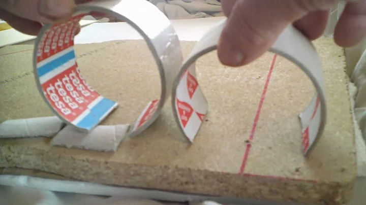 Bau eines Eisenbahntunnels meiner Märklin H0 Anlage . Teil 2 : Das Tunnel Portal vorbereiten .