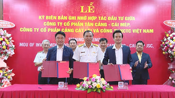 Lễ ký biên bản hợp tác Cty CP Tân Cảng - Cái Mép, Cty CP cảng Tân Cảng Cát Lái và KCTC