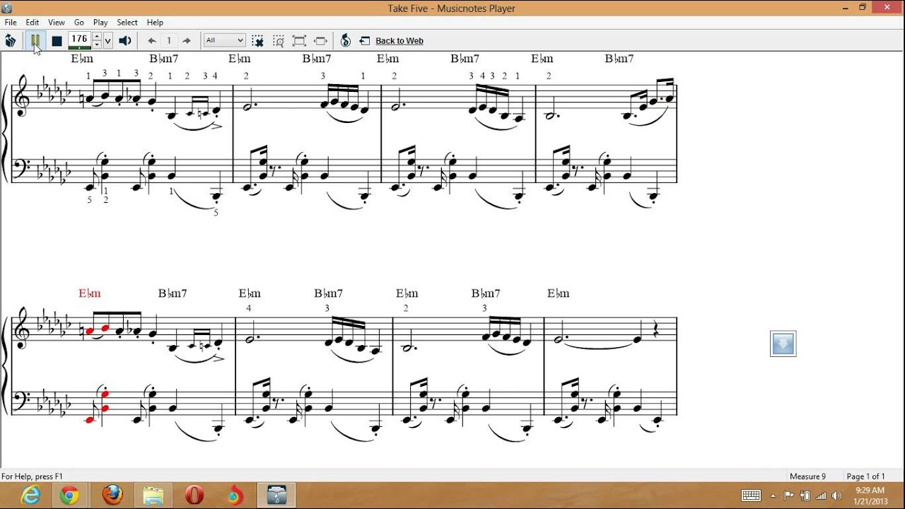 Take Five - Piano Sheet Music - YouTube