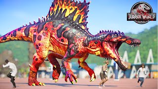 Khủng long siêu nhân nhện Spinosaurus với HULK, GODZILLA & IRON MAN, VENOM đại chiến khung log