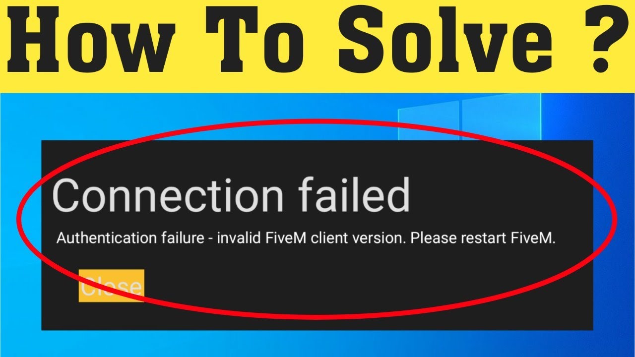 Failed invalid authentication