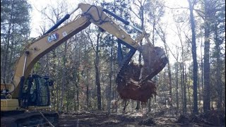 Clearing Trees For Small Access Road, Finished De-Stumping, Done With Excavator! by Weight, Build, Dig! 265 views 4 months ago 14 minutes, 41 seconds