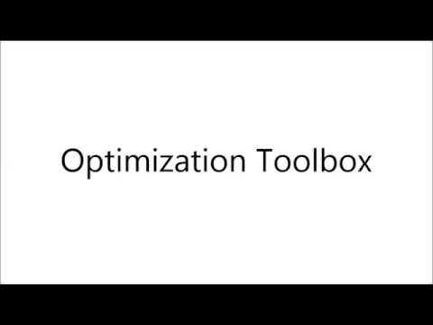 Matlab Optimization Toolbox - YouTube