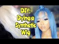 Affordable Wig Transformation (DIY dying synthetic blend wig)