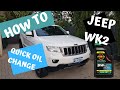 How to do an Oil change on a Jeep Grand Cherokee wk2 (2011-2019) 5.7 Hemi engine