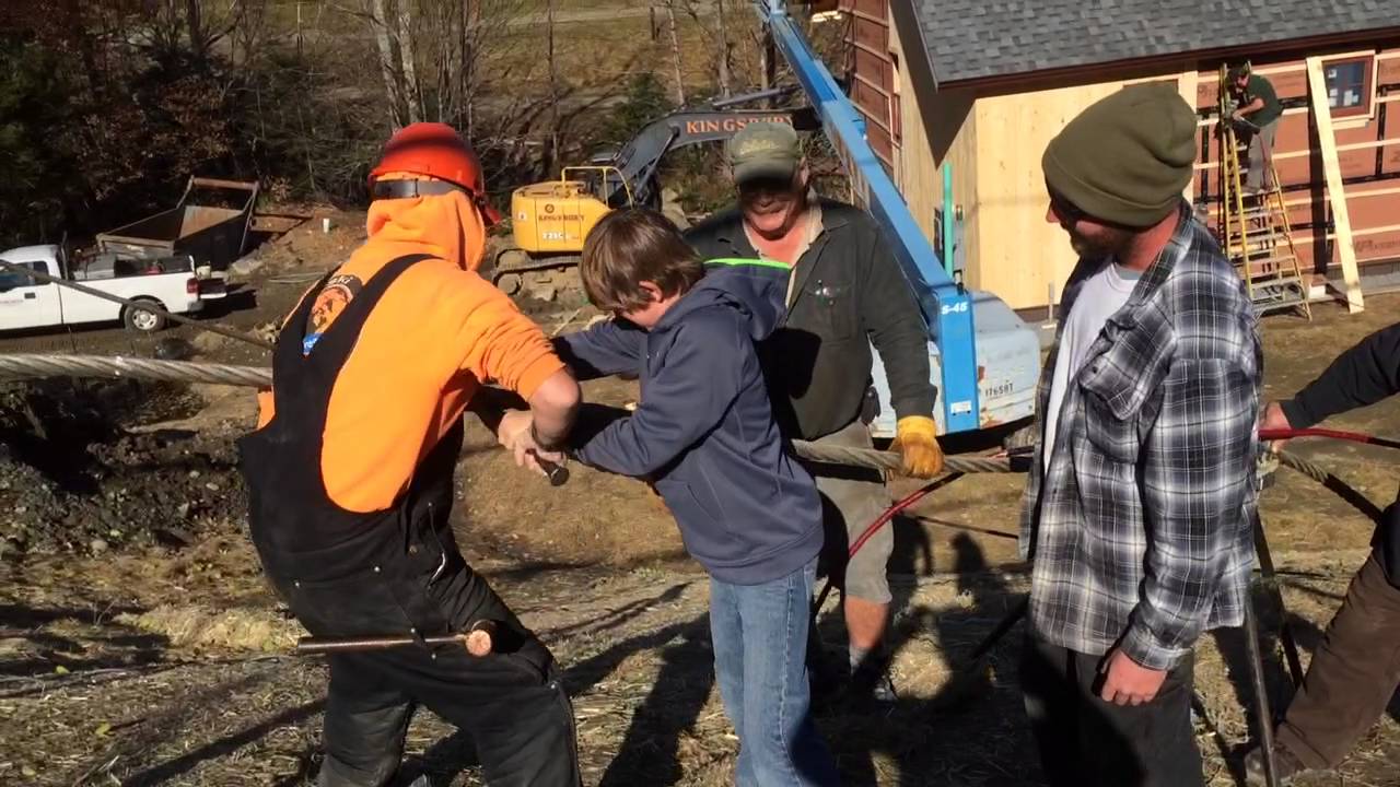 Valley House Chair Lift haul rope splice YouTube
