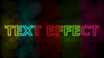 Neon Text Effect - GIMP tutorial