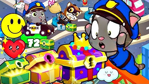 Talking Tom Candy Run Office Tom UNLOCKED all pets GAMEPLAY