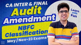 NBFC Classification | CA Final AUDIT May/Nov-23 Exams | CA Shubham Keswani (AIR 8)