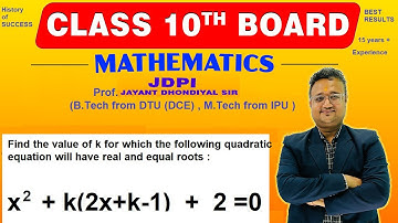 Find the value of k for which  roots of the quadratic equation x² +k(2x+k-1) + 2=0 are real and