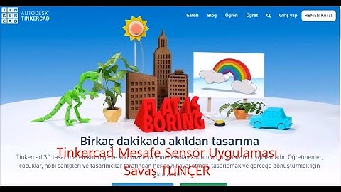 Tinkercad Mesafe Sensör Uygulaması