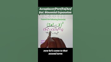 Accuplacer/Sat: Can you expand this binomial?