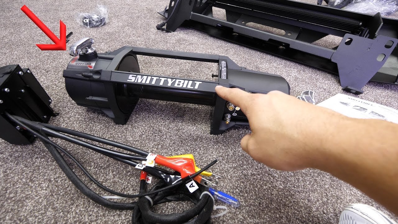 Smittybilt X20 Waterproof Synthetic Winch Install - 2018 Toyota Tacoma -  YouTube