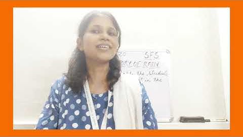 The Story Of Rain ( Revision) Class 2A+C English 31.08.20@sfsnarengi