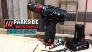 PARKSIDE PERFORMANCE CORDLESS DRILL DRIVER PBSPA 12 C3