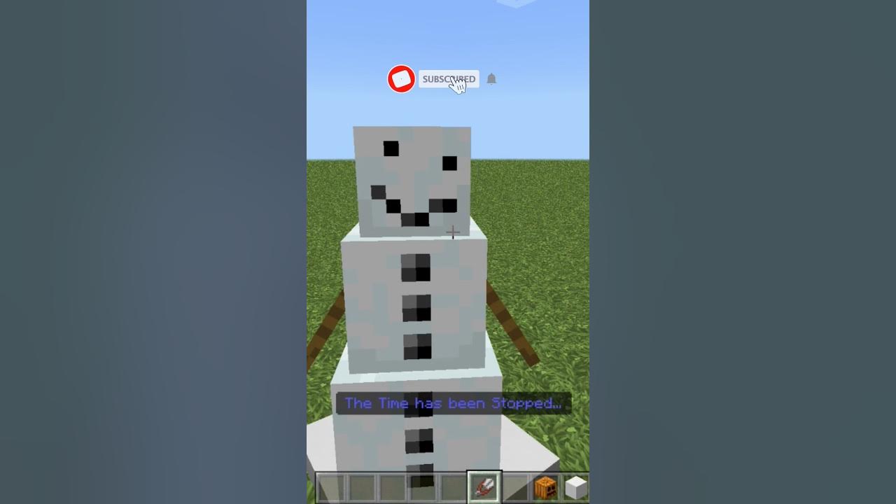 You can SHEAR Snow Golems minecraft shorts YouTube