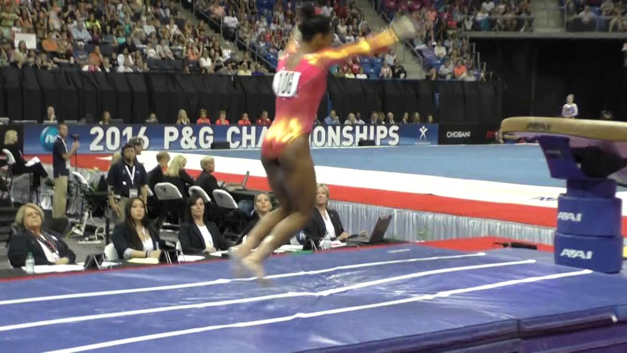 Gabby Douglas Vault 2016 P G Gymnastics Championships Sr Gabby Douglas Vault 2016 P G Gymnastics Championships Sr Women Day 1