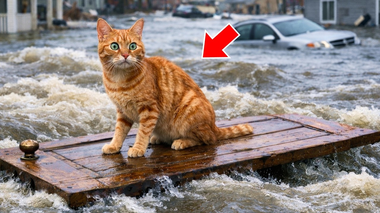 They Rescued a Cat From a Flood — What He Did Next Shocked Everyone