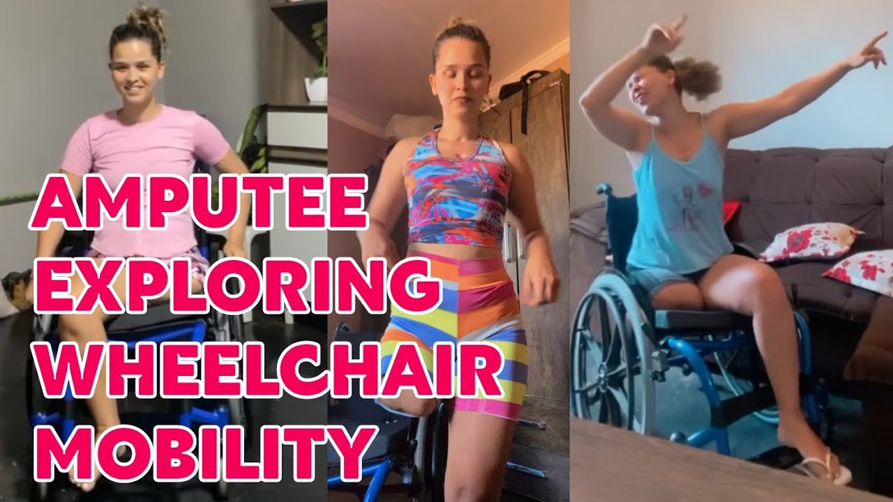 Amputee lady adaptive wheelchair user life l exploring mobility - YouTube