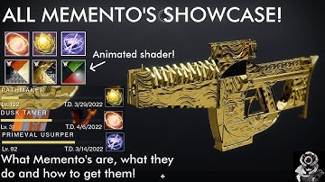 Destiny 2: Trials, Gambit & Nightfall Mementos! (How to Get Them & What They Do + Shader Showcase)