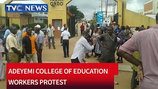 Adeyemi College of Education Workers Protest FG Failure To Upgrade Institution To University Status