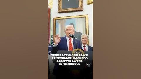 US President Donald Trump said winner of the 2025 Nobel Peace Prize called him