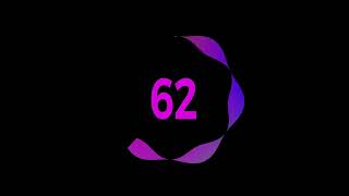 Countdown Animation | Purple Number Motion Graphic