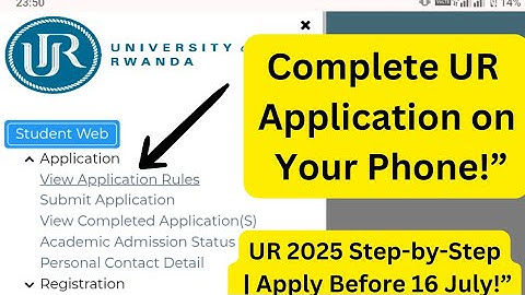 How to Apply for University of Rwanda 2025/2026 – Step-by-Step Guide (June–July Application)
