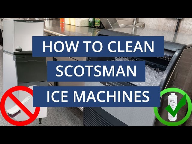 Clean An Under Counter Ice Maker Ice Machine! 