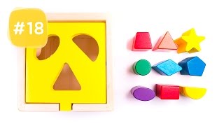 Learn Shapes with Shape Sorting Cube Quiz Classic Wooden Toys #18 - By MagicPang