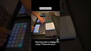 Improv jam Roland S-1 setup, novation tracks and rhythm synth setup