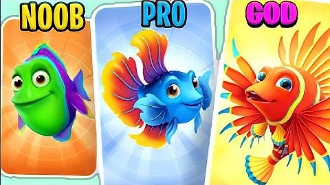 FISHDOM SOLITAIRE NOOB VS PRO VS GOD