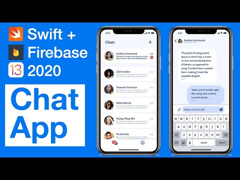 Firebase swift chat app