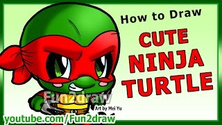 Learn To Draw A Ninja Turtle - Art Lessons Fun2Draw Drawing Tutorial Online Drawing Courses