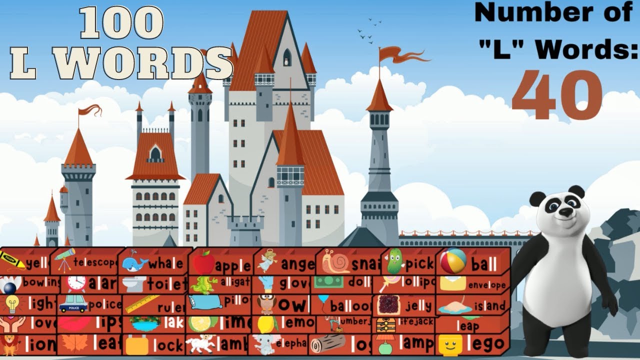100 "L" Articulation Words | Help Panda Escape the Donut-Less Castle ...