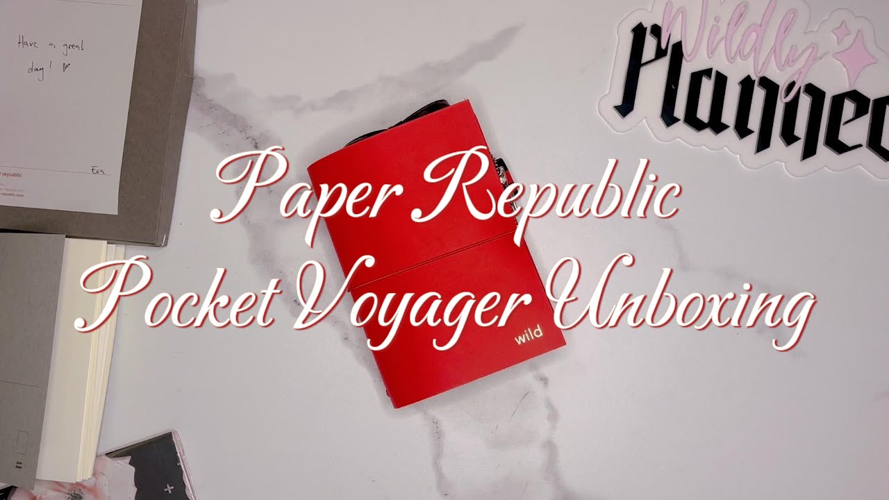 Paper Republic Red Pocket Voyager Unboxing