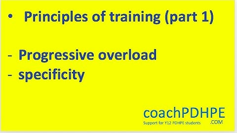 HSC PDHPE Core 2 Principles of Training Part 1