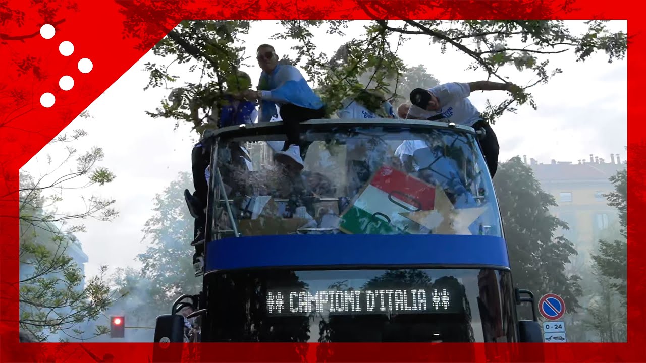 Parata Inter, bus striscia contro rami albero: Lautaro e compagni provano a schivarli