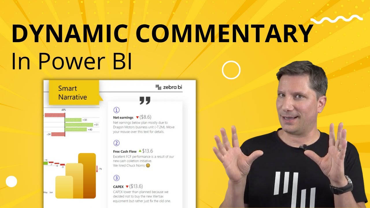 Dynamic Commentary In Power Bi 💥 Step-By-Step  🔴 [Webinar #27]