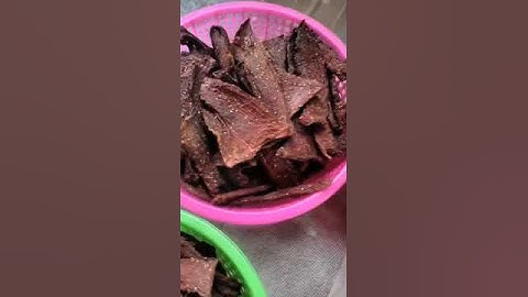 Thịt trâu gác bếp đặc sản của đồng bào vùng núi phía bắc