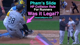 Tommy Pham Slid Into William Contreras for an Out, But Did It Violate the Home Plate Collision Rule?