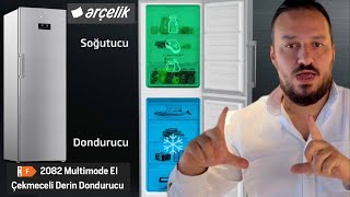 2082 EI MultiMode 8 Bölmeli No Frost Derin Dondurucu / İster Soğutucu İster Dondurucu Olarak Kullan