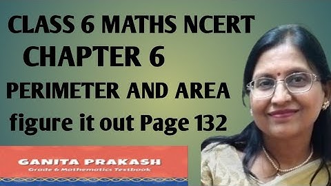 Class  6 Maths NCERT Ganita Prakash Chapter 6 Perimeter And Area figure it out page 132