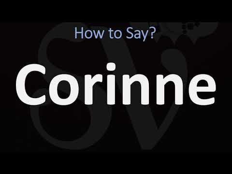 Vídeo: O que significa corinne?
