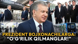 Prezidentning xitoycha biladigan nabirasi va yangi metro - davlat rahbari Toshkentni aylandi