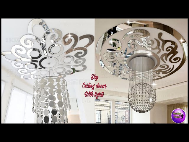 ❣️DIY CEILING DECOR WITH LIGHTS ❣️, do it yourself, DIY CRAFTS